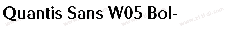 Quantis Sans W05 Bol字体转换